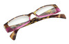 Top View of Calabria 4371 Reading Glasses Tortoise-Pink 