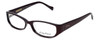 Lucky Brand Designer Eyeglasses Sadie in Cranberry Sparkle :: Progressive