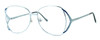 Regency International Designer Eyeglasses Gloria in Silver Blue 57mm :: Progressive