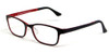 Calabria Vivid 2001 Designer Reading Glasses in Black Red 52 mm CHOOSE POWER
