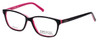 Kenneth Cole Reaction Designer Eyeglasses KC0764-001 in Black-Pink :: Progressive