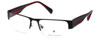 Argyleculture Designer Eyeglasses Rollins in Black-Red :: Progressive