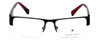 Argyleculture Designer Eyeglasses Rollins in Black-Red :: Progressive