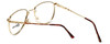 Regency Designer Eyeglasses Dover in Gold-Amber 52mm :: Progressive