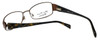 Silver Dollar Designer Eyeglasses Fawn in Nutmeg 53mm :: Progressive