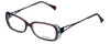 Vera Wang Designer Eyeglasses V175 in Currant 52mm :: Progressive