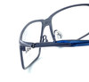 Bollé Trocadero Designer Eyeglasses in Satin Blue with Crystal Blue :: Rx Bi-Focal