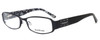 bebe Womens Designer Eyeglasses 5013 in Jet