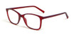 Calabria Viv Designer Eyeglasses T15-021CZ in Red :: Rx Bi-Focal