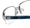 Bollé Designer Eyeglasses Bastille in Blue & Silver :: Rx Bi-Focal