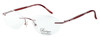 Totally Rimless Designer Eyeglasses TR141-PNK in Pink :: Rx Bi-Focal