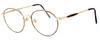 Fashion Optical Designer Eyeglasses Novara in Gold Demi Amber 51mm :: Rx Bi-Focal