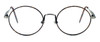 Regency International Designer Eyeglasses Prep in Dark Amber & Antique Silver 49mm :: Rx Bi-Focal