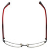 Argyleculture Designer Eyeglasses Rollins in Black-Red :: Rx Bi-Focal