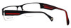 Argyleculture Designer Eyeglasses Rollins in Black-Red :: Rx Bi-Focal