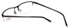 Esquire Semi-Rimless Stainless Steel Eyeglasses EQ1520 in Brown 54mm Rx Bi-Focal