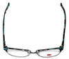 Silver Dollar Designer Eyeglasses Café 3194 in Teal Marble 52mm :: Rx Bi-Focal