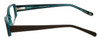 Cinzia Designer Eyeglasses Chisel C1 in Khaki Teal 52mm :: Rx Bi Focal
