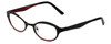 Cinzia Designer Eyeglasses Splendid C3 in Black Red 46mm :: Rx Bi Focal