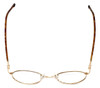 FlexPlus Collection Designer Eyeglasses Model 64 in Gold-Demi-Amber 46mm :: Rx Bi-Focal