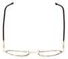 FlexPlus Collection Designer Eyeglasses Model 86 in Gold-Demi-Amber 48mm :: Rx Bi-Focal