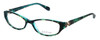 Lilly Pulitzer Designer Eyeglasses Kolby in Tortoise-Aqua 51mm :: Rx Single Vision