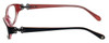 Lilly Pulitzer Designer Reading Glasses Kolby in Black Layered Crystal Red 51mm