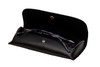 Soft Eyeglass Case in Syn. Leather, Attaches to Belt, Horizontal Black or Brown