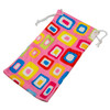 Artistic Drawsting Eyeglass Pouch Case Colorful Flowers Shapes 5 To Choose From