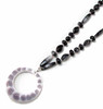 Eyeglass Necklace Calabria EC-8750 Eye Catcher Hang Loop 24"In Black Grey White