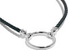 LA LOOP 972LP Designer Eyeglass Necklace Handmade Italian Braided Leather Black