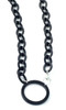 Valrose Acetate Eyeglass Necklace Crafted in France with All Natural Materials ; Black Acetate Chain (Ace907-Link04N)