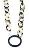 Valrose Acetate Eyeglass Necklace Crafted in France with All Natural Materials ; Beige Acetate Chain (Ace928-Link04N)