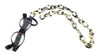 Valrose Acetate Eyeglass Necklace Crafted in France with All Natural Materials ; Beige Acetate Chain (Ace928-Link04N)