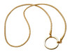 LA LOOP 587GD Designer Eyeglass Necklace Braided Gold Chain Loop Retainer Lanyard