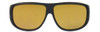 Jonathan Paul Sun Fitovers X-Large Polarized Pilot Matte-Black & Yellow AV001Y