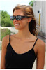 Jonathan Paul Polarized Fitovers Eyewear Small Euroka in Gun-Metal & Blue Mirror