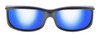Jonathan Paul Polarized Fitovers Eyewear Small Euroka in Gun-Metal & Blue Mirror