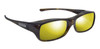 Jonathan Paul Polarized Fitovers Eyewear Large Mooya in Brown-Marble&Gold Mirror