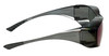 CALABRIA 6000BM Economy Fitover Safety Glasses with UV PROTECTION IN BLUE MIRROR