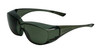 CALABRIA 6000G Economy Fitover Safety Glasses with 100% UV PROTECTION IN GREEN