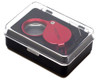 Aluminum Red Jeweler's Loupe 10x Magnification 21mm MK995-8RR Glass Lens w/ Case