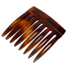 Speert Handmade European Side Comb Style#300 1.7"Inch Tortoise Havana Brown Gold
