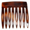 Speert Handmade European Side Comb Style#300 1.7"Inch Tortoise Havana Brown Gold