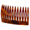 Speert Handmade European Side Comb Style #301 2"Inch Tortoise Havana Brown Gold