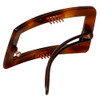 Speert Handmade Swiss European Rust-Free Barrette Style451 Havana Tortoise Brown