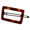 Speert Handmade Swiss European Rust-Free Barrette Style451 Havana Tortoise Brown