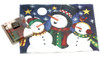 Holiday Christmas Theme Microfiber Cleaning Cloth Snowmen Singing Carols in Snow