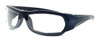 Harley-Davidson HDSZ701 Safety Glasses Sport Wrap-Around Design with Foam Inserts (Black Frame & Clear Lens)