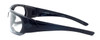Harley-Davidson HDSZ701 Safety Glasses Sport Wrap-Around Design with Foam Inserts (Black Frame & Clear Lens)